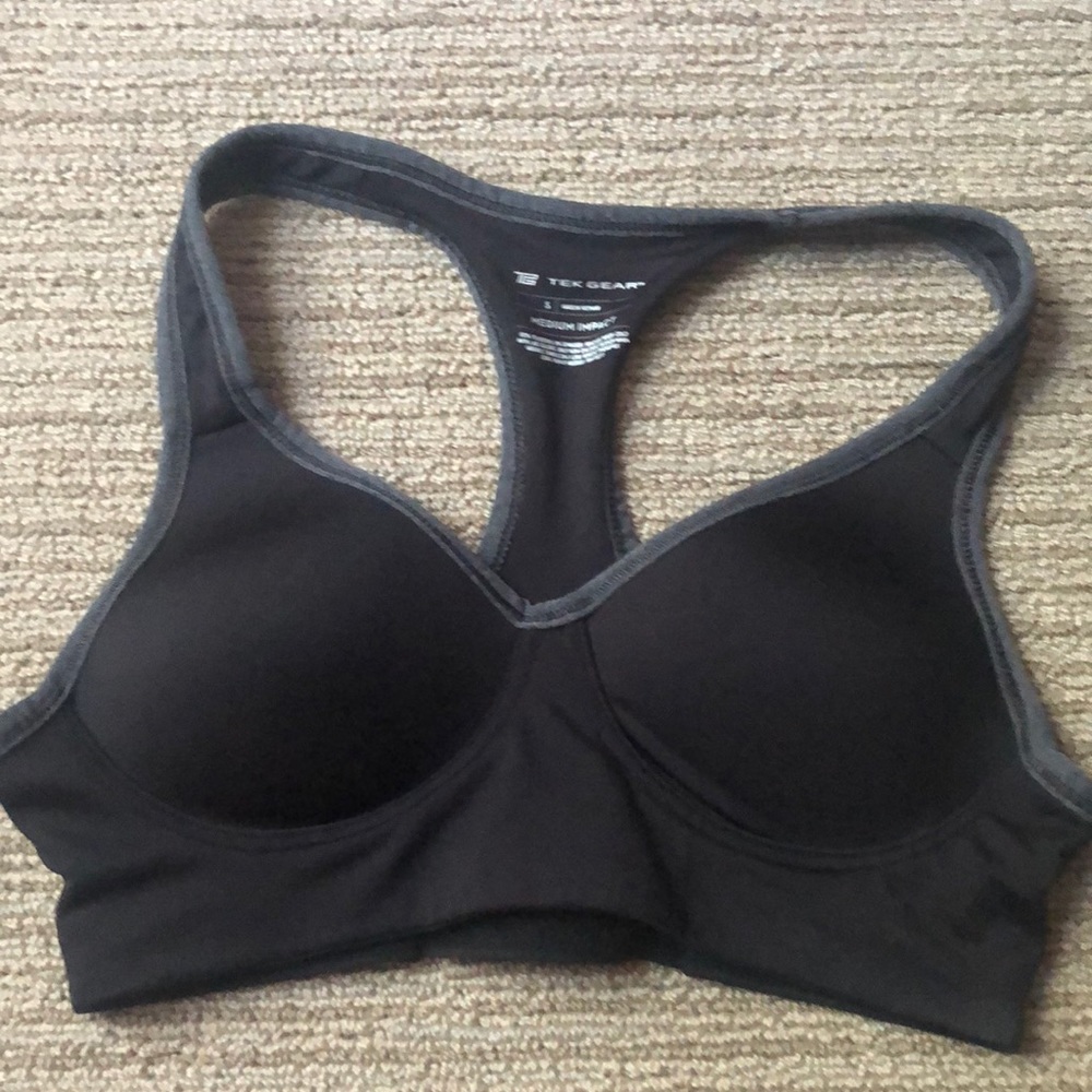 Black Medium Impact sports bra